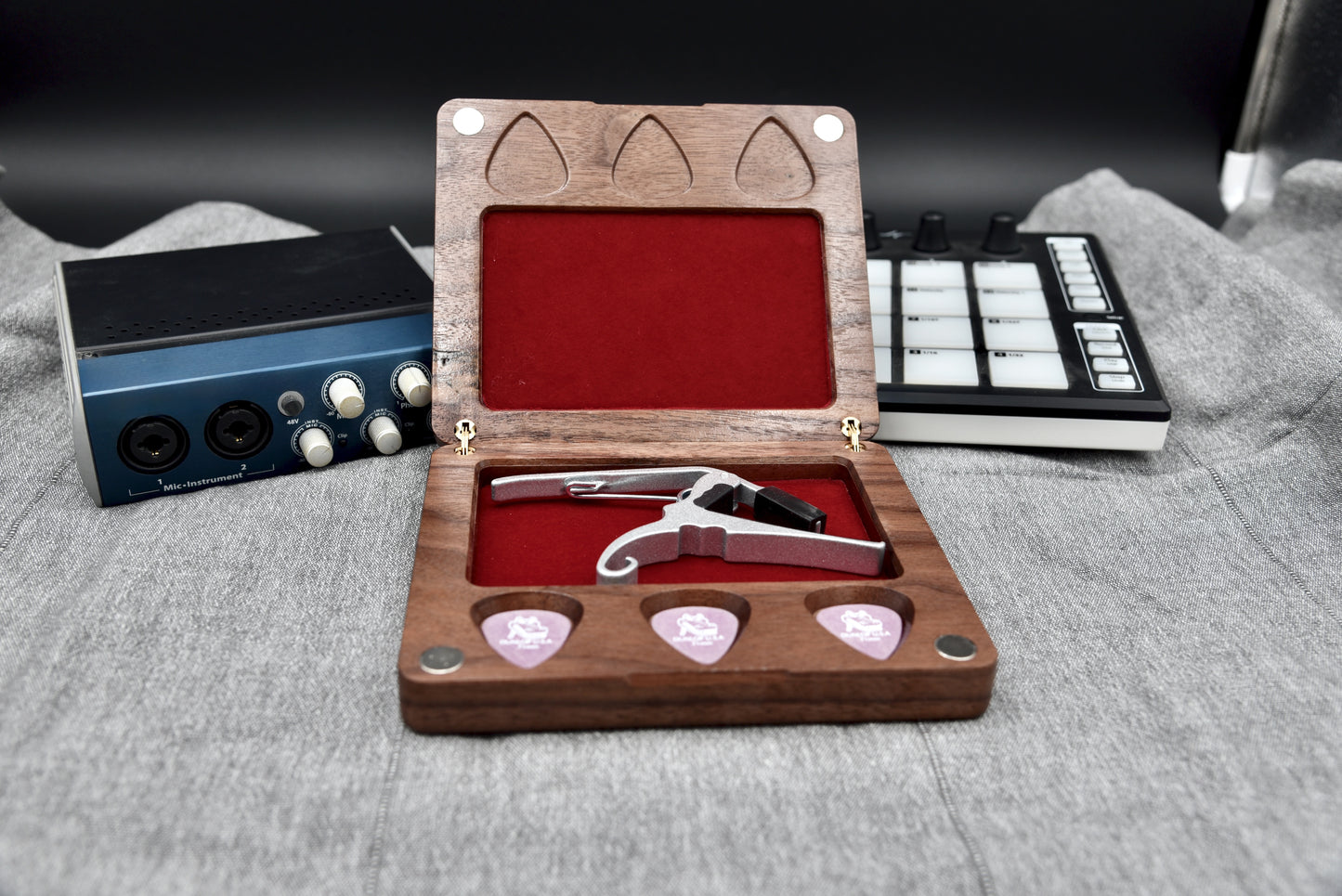 Guitar Accessories Box - Perfect Gist for musician, unique custom organizer