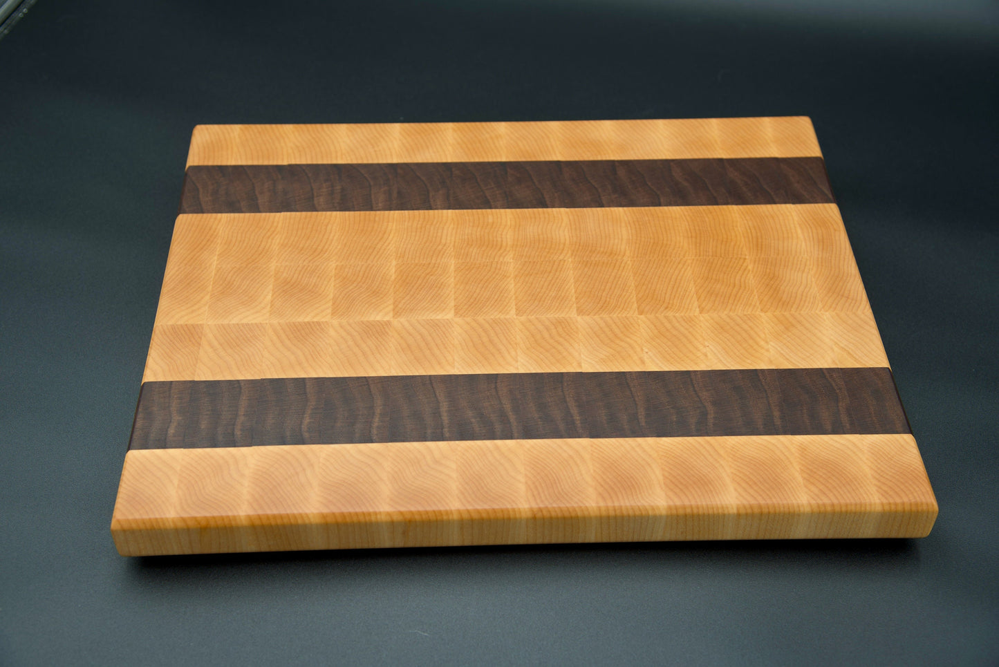 End Grain Cutting Board - Walnut and Hard Maple, Perfect for Kitchen Prep and Entertaining, Perfect Gift