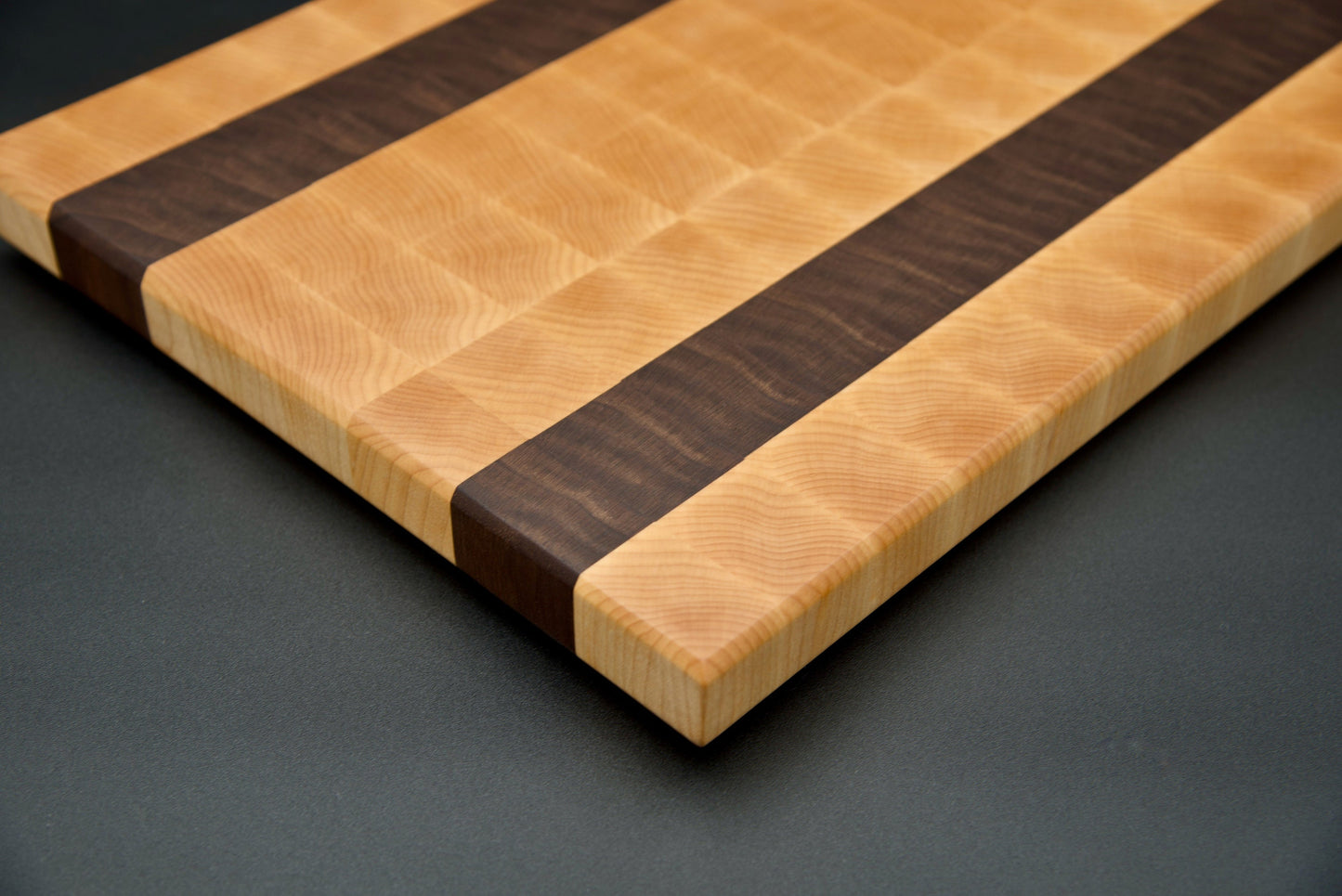 End Grain Cutting Board - Walnut and Hard Maple, Perfect for Kitchen Prep and Entertaining, Perfect Gift