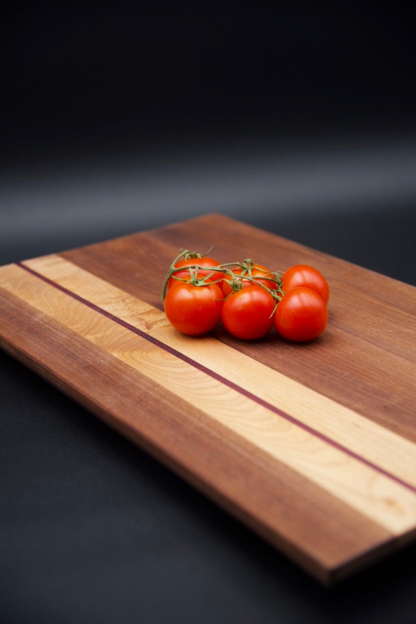 Cutting Board and Coasters Set - Walnut and Hard Maple, Perfect for Kitchen Prep and Entertaining, Perfect Gift