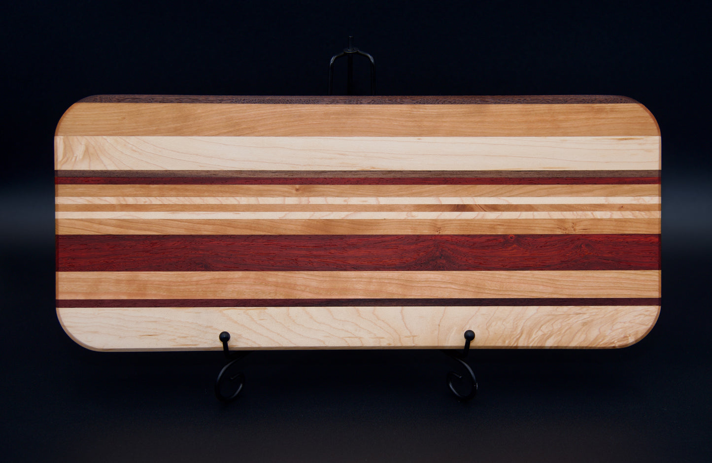 Handmade Wooden Serving Board. Made of Walnut, Hard Maple, Cherry and other types of wood. Perfect Gift