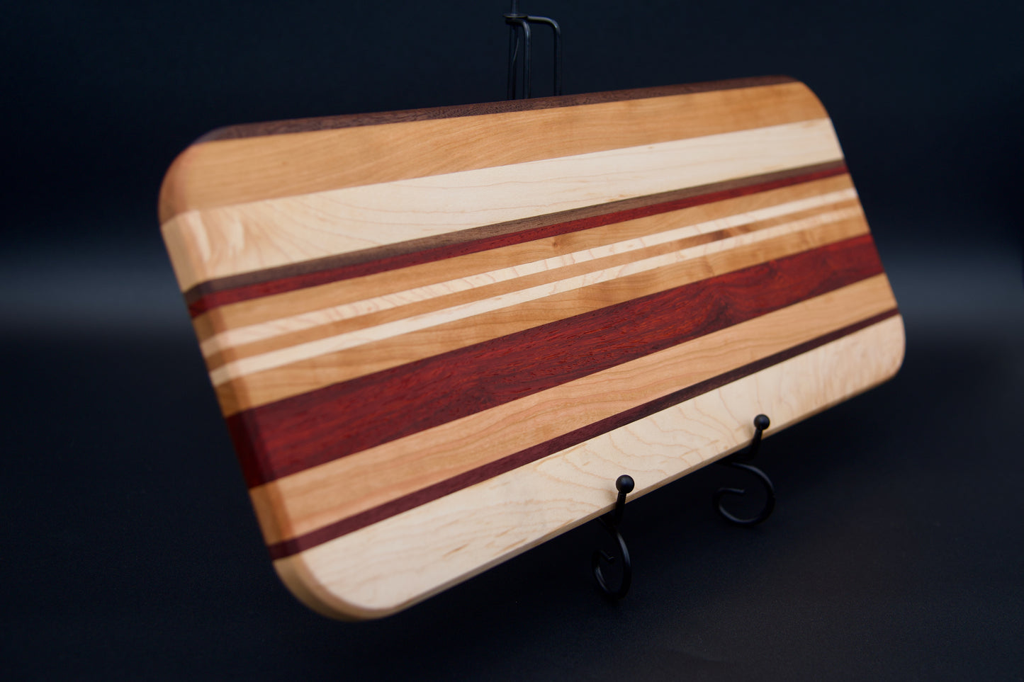 Handmade Wooden Serving Board. Made of Walnut, Hard Maple, Cherry and other types of wood. Perfect Gift