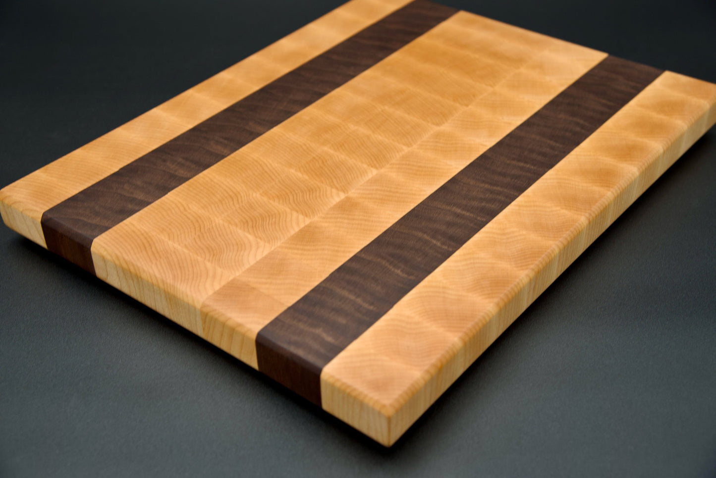 End Grain Cutting Board - Walnut and Hard Maple, Perfect for Kitchen Prep and Entertaining, Perfect Gift